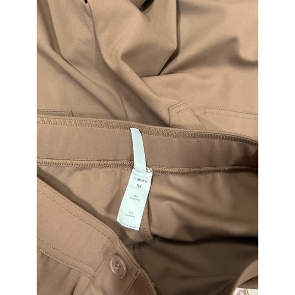 Halara Brown DayStretch High Waisted Pockets Straight Wide Leg Casual Pants M - Picture 4 of 8